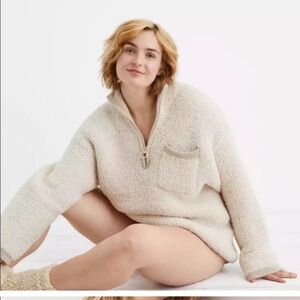 Aerie Quarter-Zip Sweater